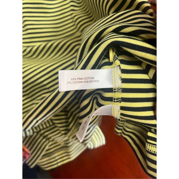 Cabo Shirt Company Polo Yellow & Black Stripe Sz L NWOT - Picture 8 of 8